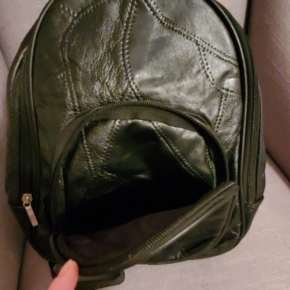 DONATING! Cute Leather Backpack - Picture 4 of 5